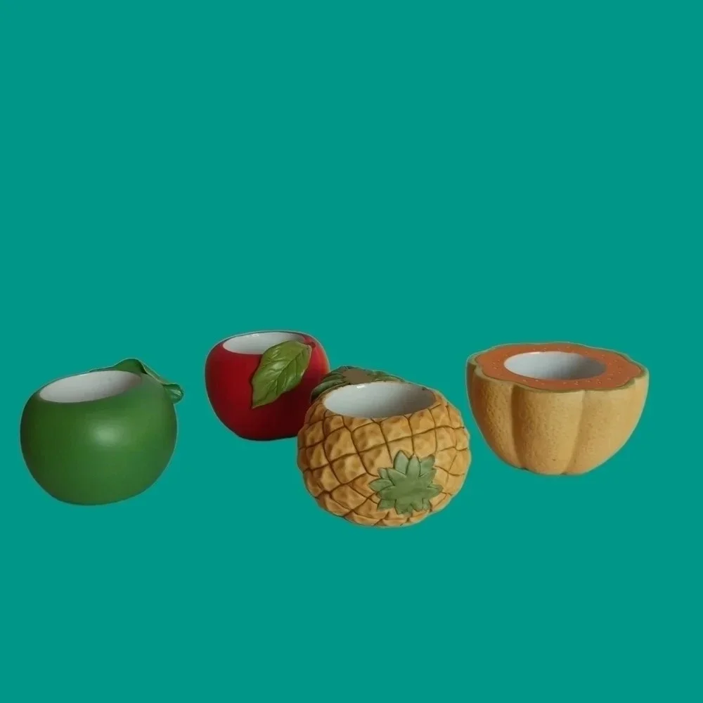 Party lite fruit candle holder set of 4